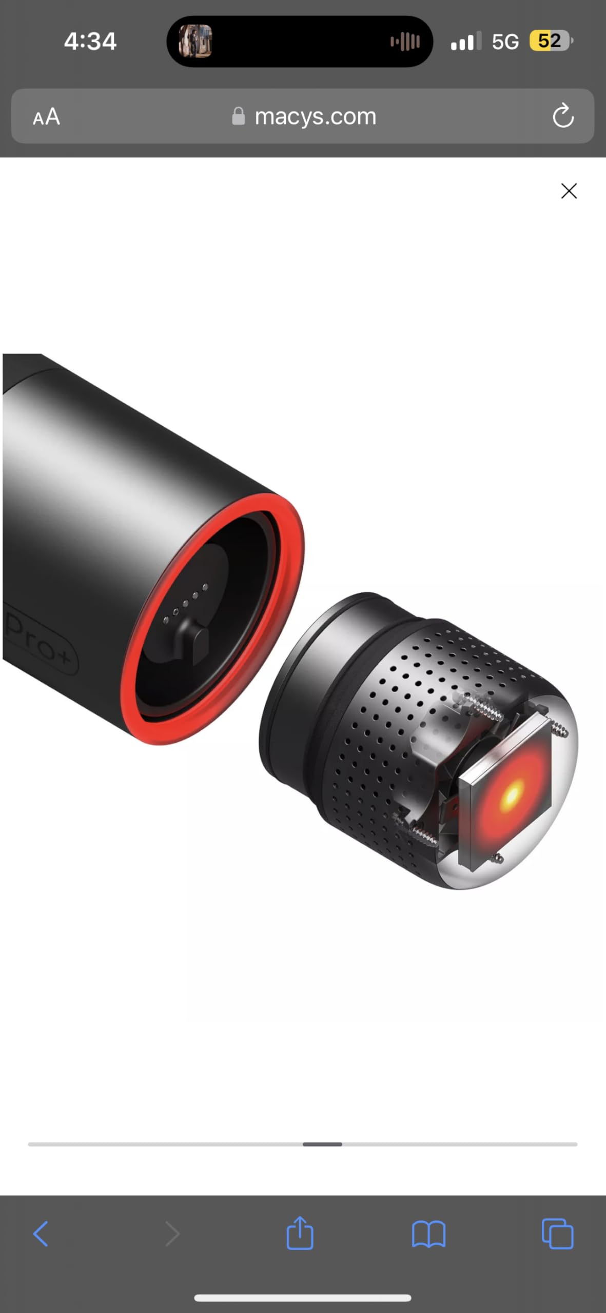 Hot & Cold Therapy Muscle & Tissue Percussion Massage Gun, 6 Intensities, 4 Attachments, Ergonomic Grip, LCD Digital Display, LED Color Lights, Whisper Quiet, Rechargeable, Carrying case, 38-115°