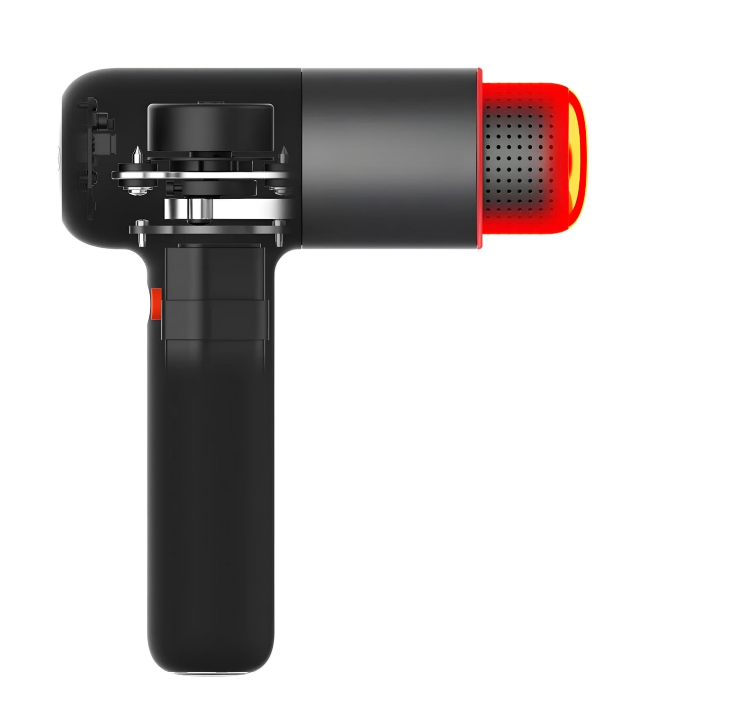 Hot & Cold Therapy Muscle & Tissue Percussion Massage Gun, 6 Intensities, 4 Attachments, Ergonomic Grip, LCD Digital Display, LED Color Lights, Whisper Quiet, Rechargeable, Carrying case, 38-115°