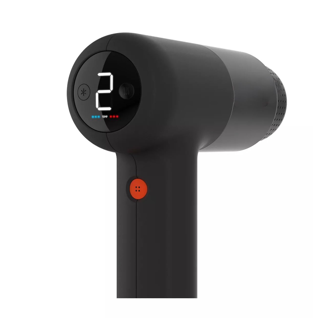 Hot & Cold Therapy Muscle & Tissue Percussion Massage Gun, 6 Intensities, 4 Attachments, Ergonomic Grip, LCD Digital Display, LED Color Lights, Whisper Quiet, Rechargeable, Carrying case, 38-115°