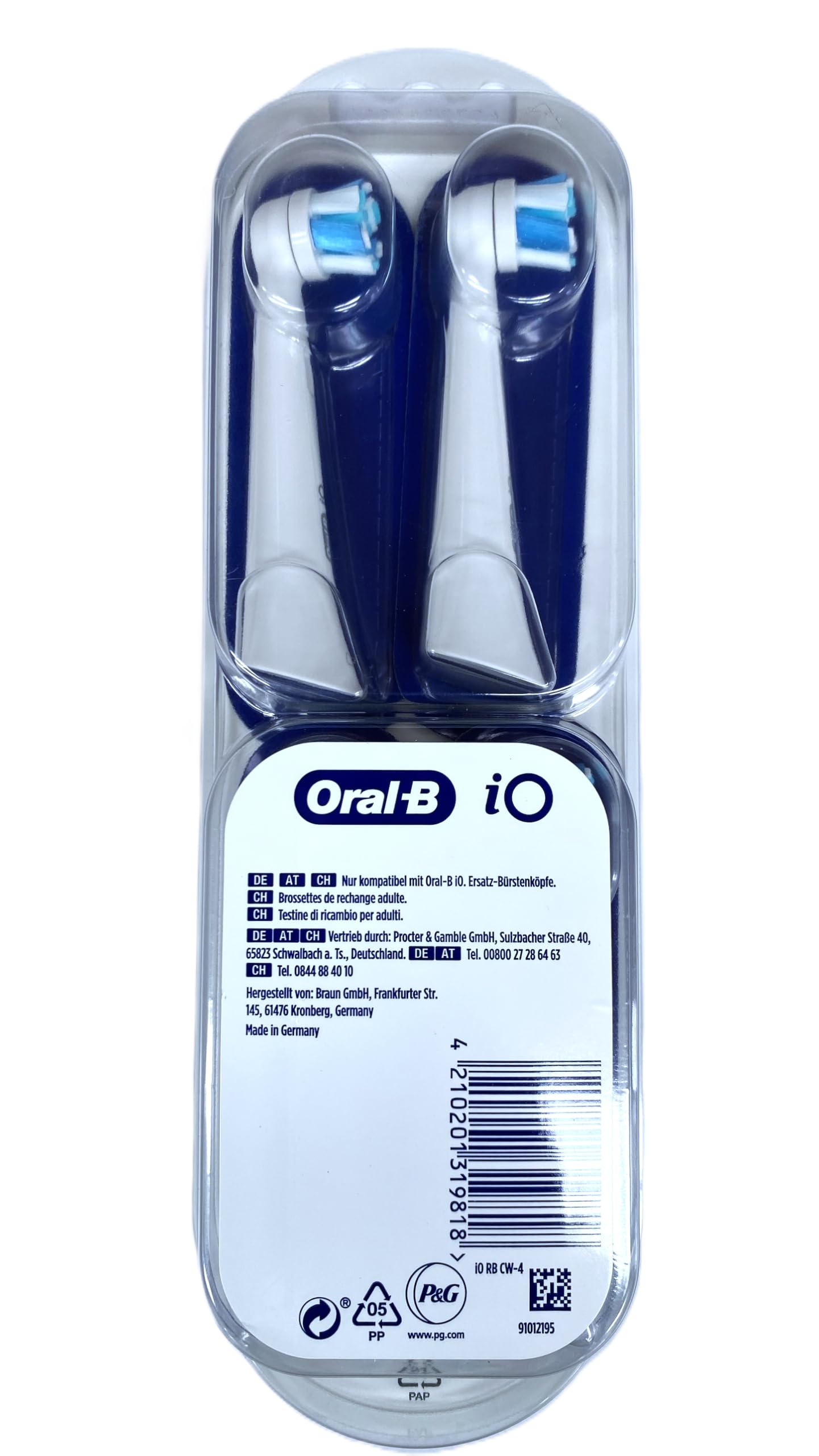 HEALTH AZ+ Oral B IO Ultimate Clean Toothbrush Head WHITE 4 Count